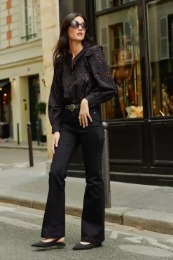 Blouses & Chemisiers|LA PETITE ÉTOILE Blouse Arsine Noir