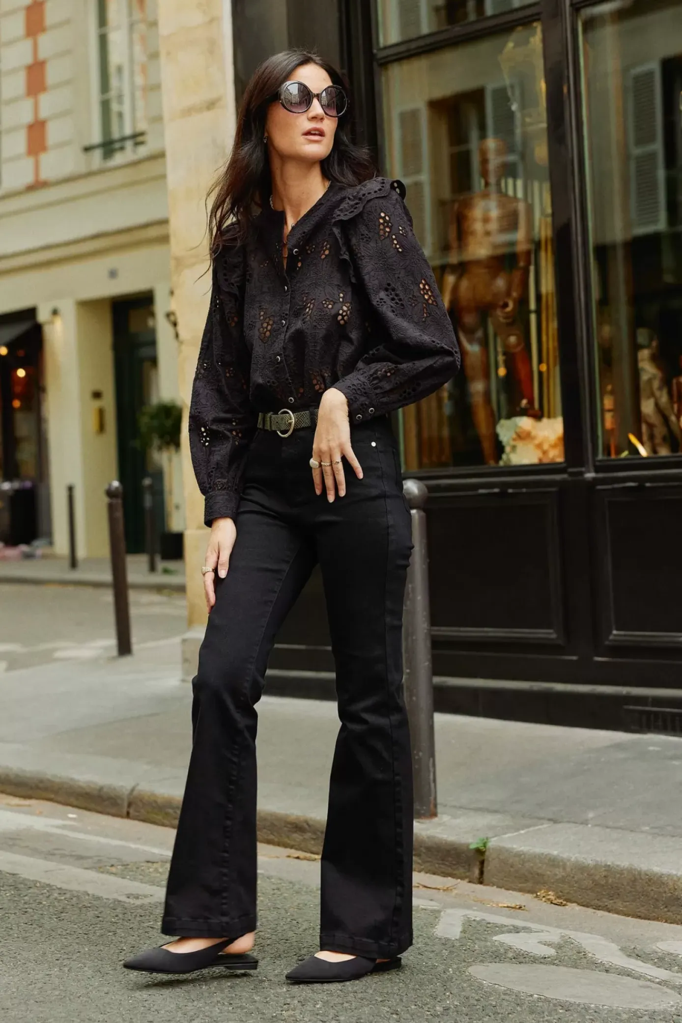 Blouses & Chemisiers|LA PETITE ÉTOILE Blouse Arsine Noir