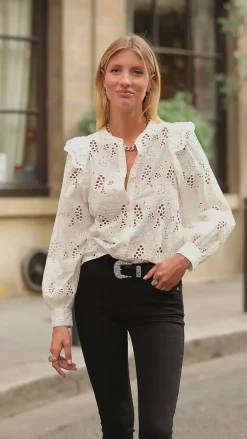 Blouses & Chemisiers|LA PETITE ÉTOILE Blouse Arsine Blanc