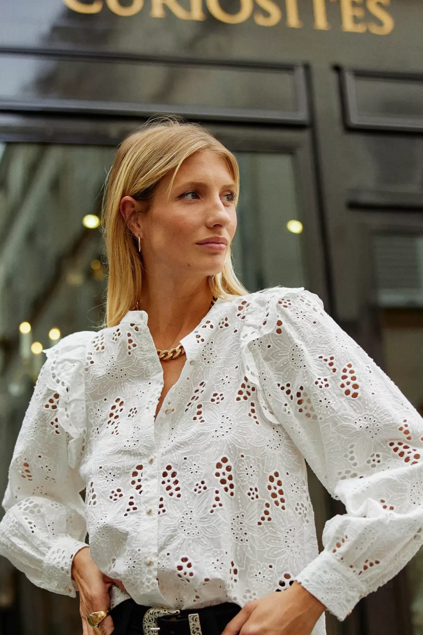 Blouses & Chemisiers|LA PETITE ÉTOILE Blouse Arsine Blanc