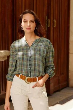 Blouses & Chemisiers|LA PETITE ÉTOILE Blouse Azura Carreaux