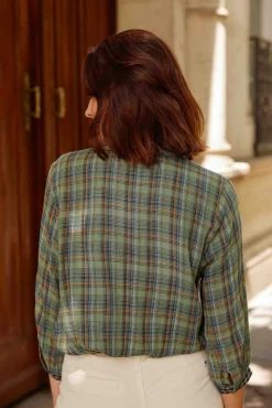 Blouses & Chemisiers|LA PETITE ÉTOILE Blouse Azura Carreaux