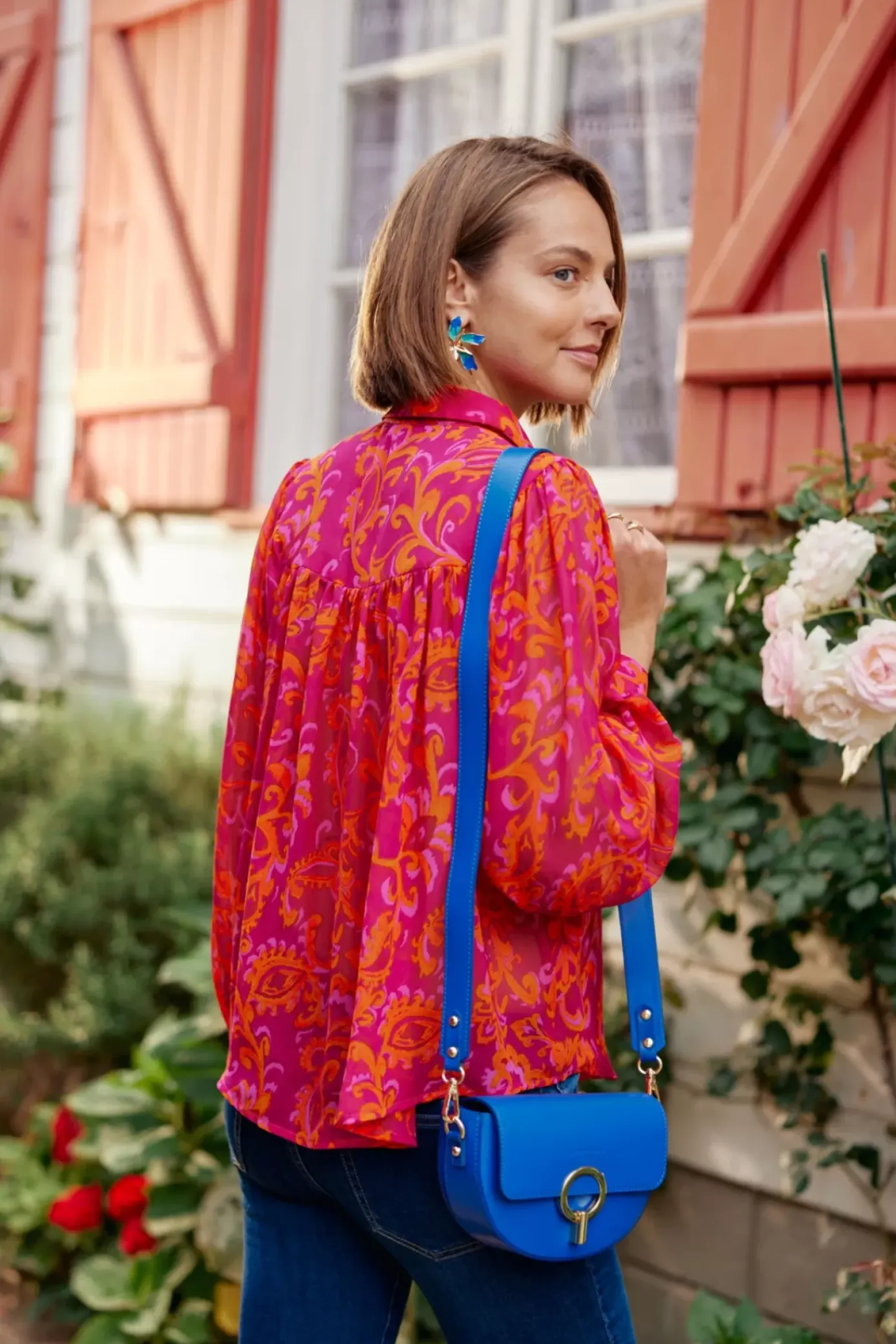 Blouses & Chemisiers|LA PETITE ÉTOILE Blouse Joao Rose/Orange