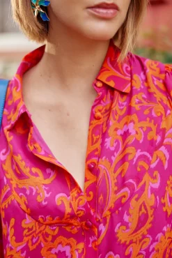 Blouses & Chemisiers|LA PETITE ÉTOILE Blouse Joao Rose/Orange