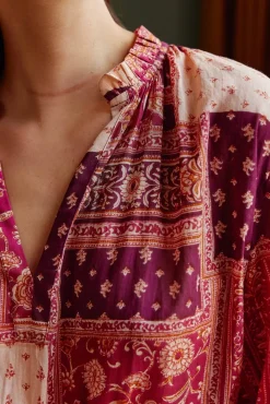 Blouses & Chemisiers|LA PETITE ÉTOILE Blouse Kiana Patchwork