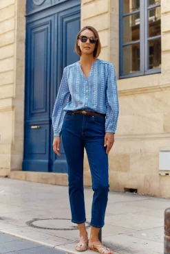 Blouses & Chemisiers|LA PETITE ÉTOILE Blouse Kiera Bleu