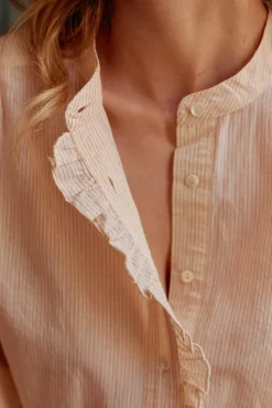 Blouses & Chemisiers|LA PETITE ÉTOILE Blouse Lonia Poudre Raye