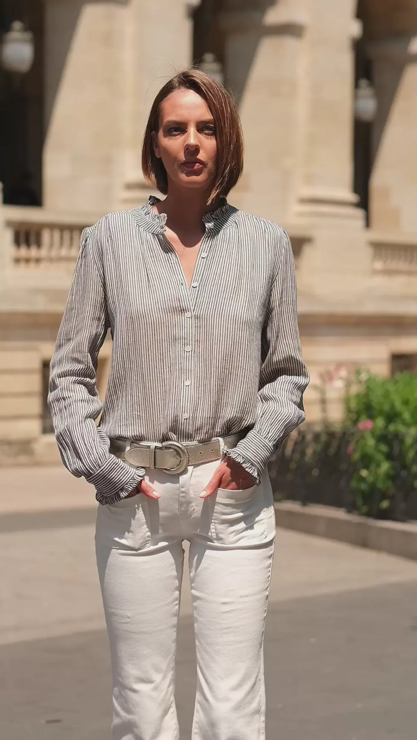Blouses & Chemisiers|LA PETITE ÉTOILE Blouse Marlowe Raye Bleu