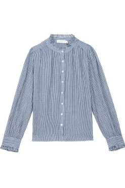 Blouses & Chemisiers|LA PETITE ÉTOILE Blouse Marlowe Raye Bleu