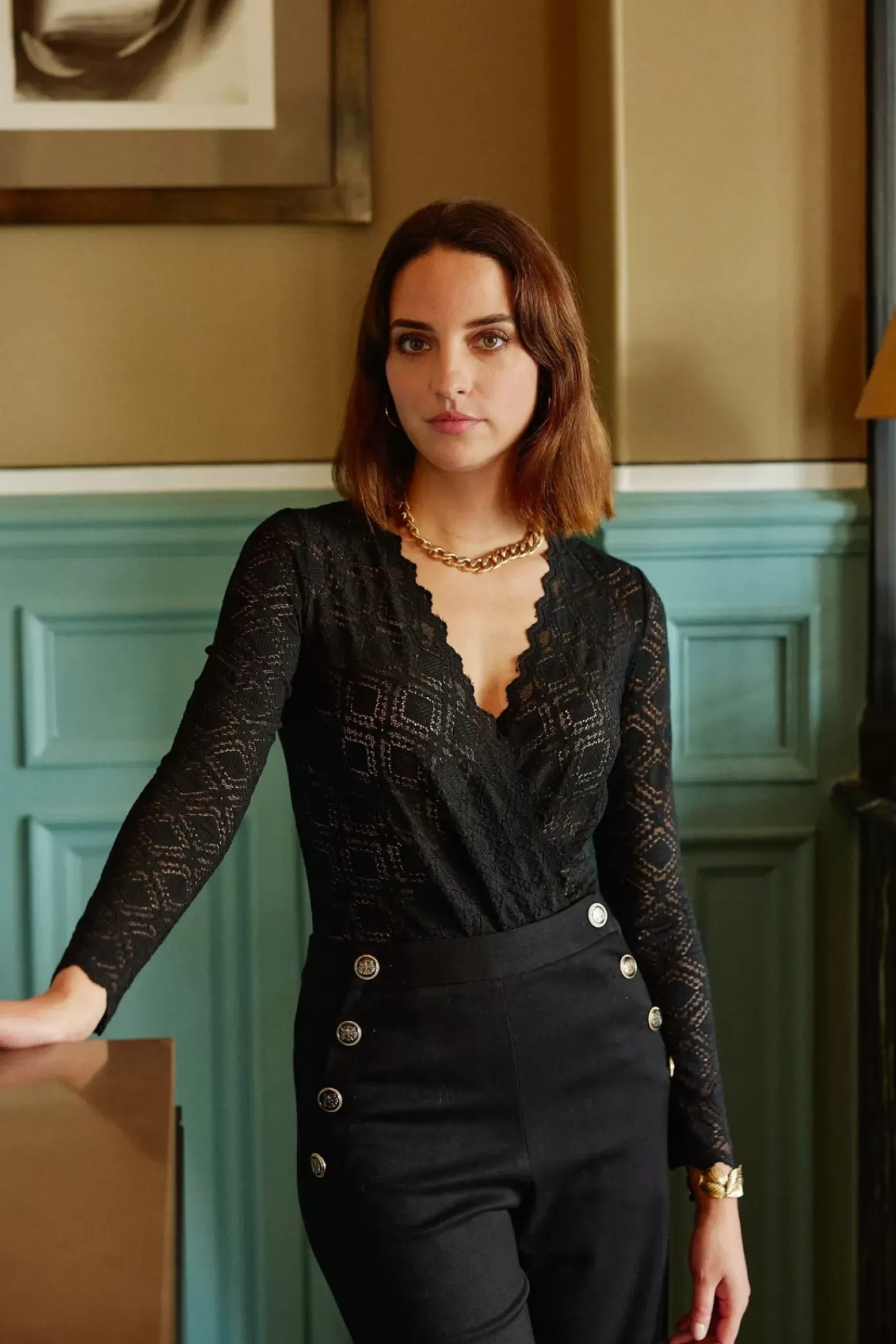 Tops|LA PETITE ÉTOILE Body Izara Noir