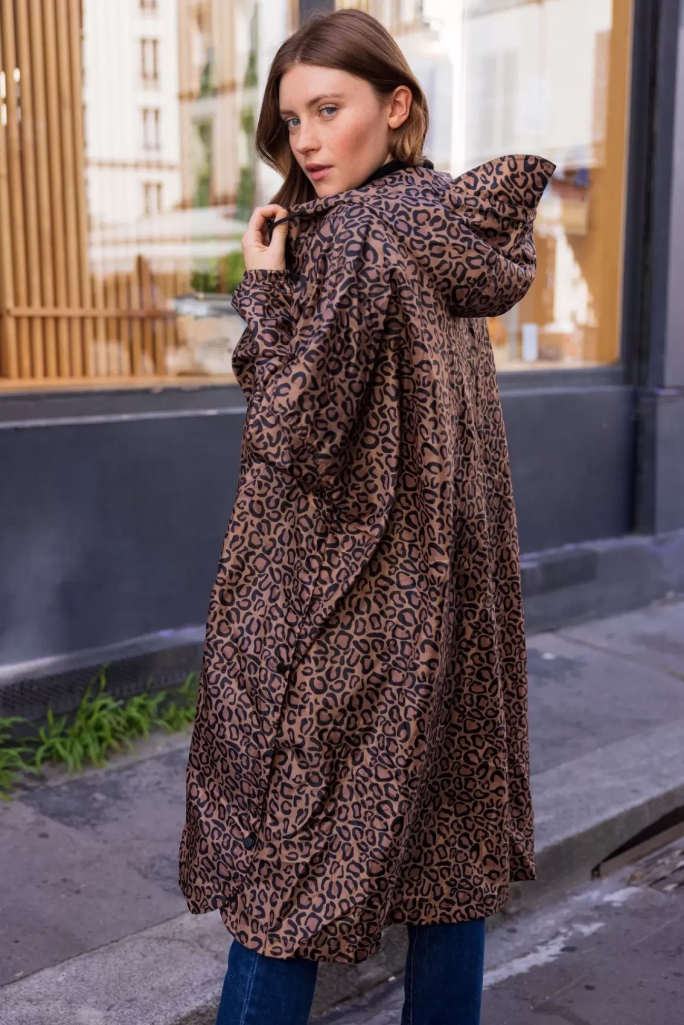 Manteaux & Vestes|LA PETITE ÉTOILE Cape De Pluie Karl Leopard
