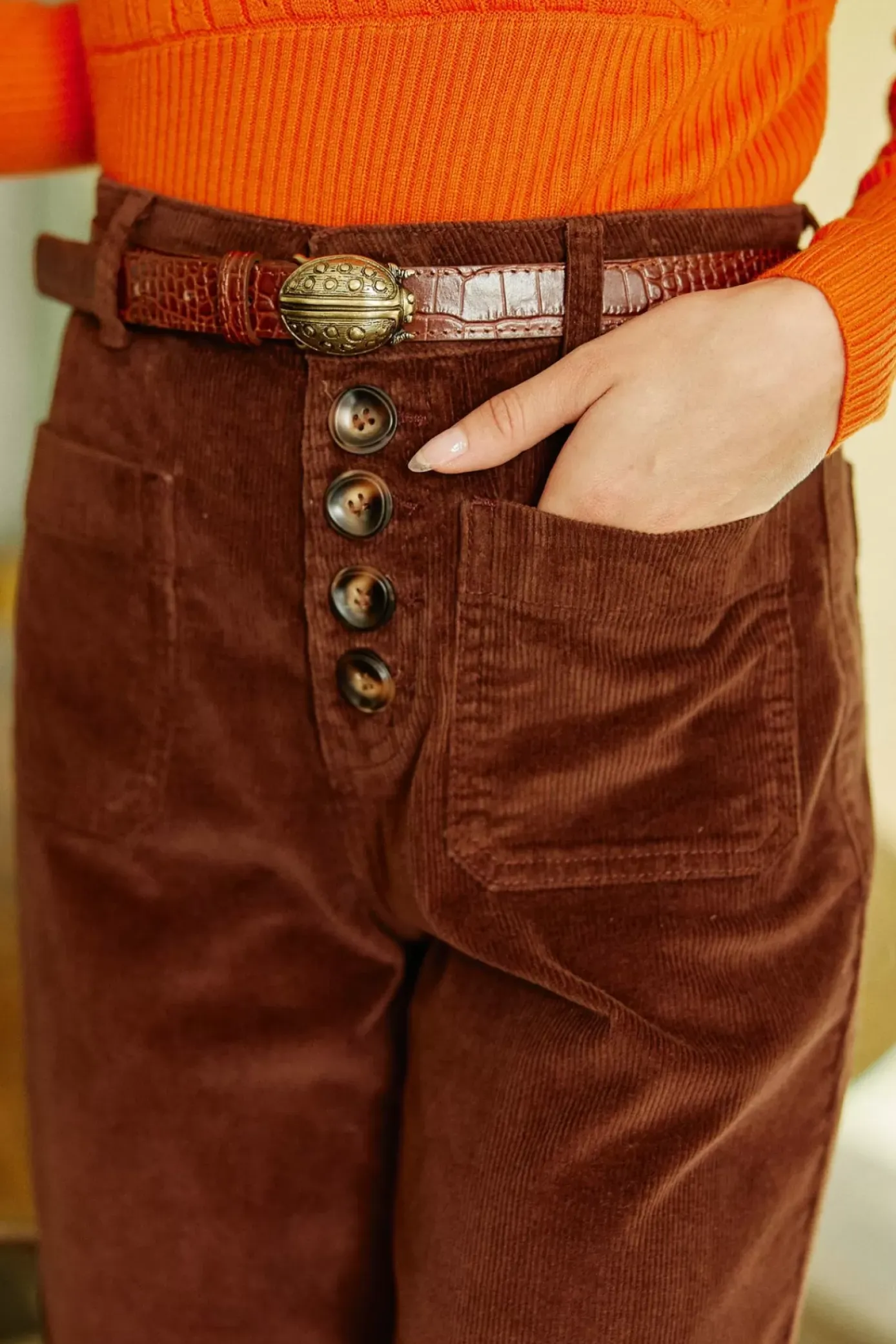 Accessoires|LA PETITE ÉTOILE Ceinture Coccinelle Marron
