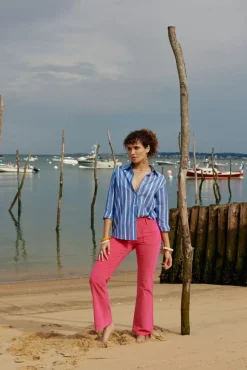 Blouses & Chemisiers|LA PETITE ÉTOILE Chemise Maeve Rayure Bleu