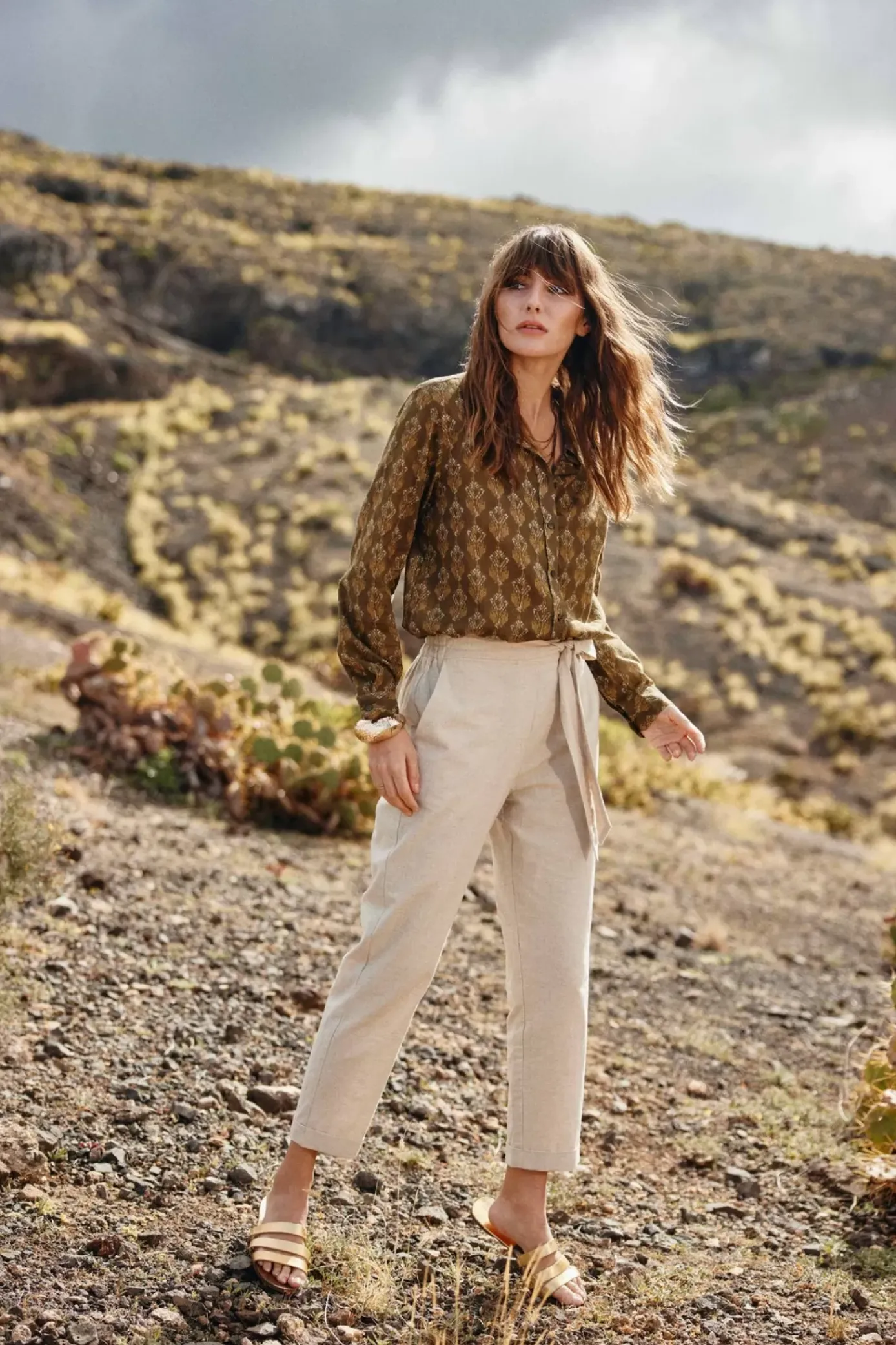 Blouses & Chemisiers|LA PETITE ÉTOILE Chemise Malak Kaki
