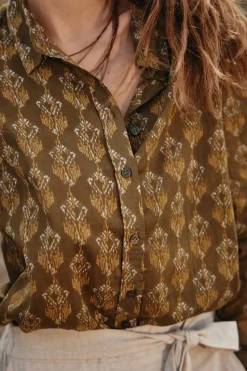 Blouses & Chemisiers|LA PETITE ÉTOILE Chemise Malak Kaki