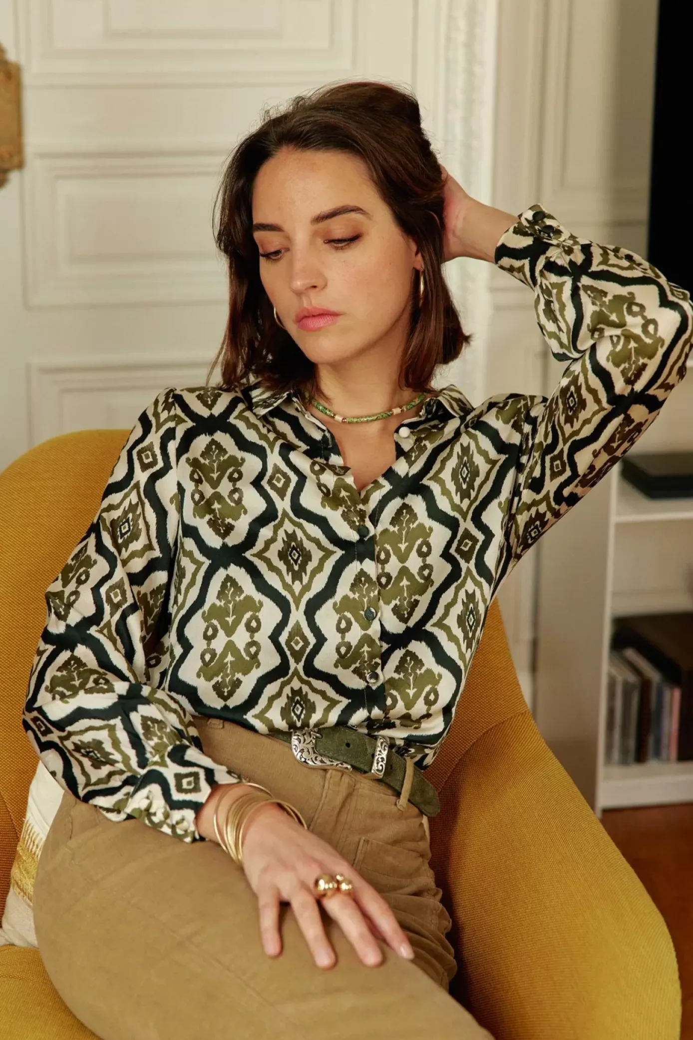 Blouses & Chemisiers|LA PETITE ÉTOILE Chemise Sanda Vert