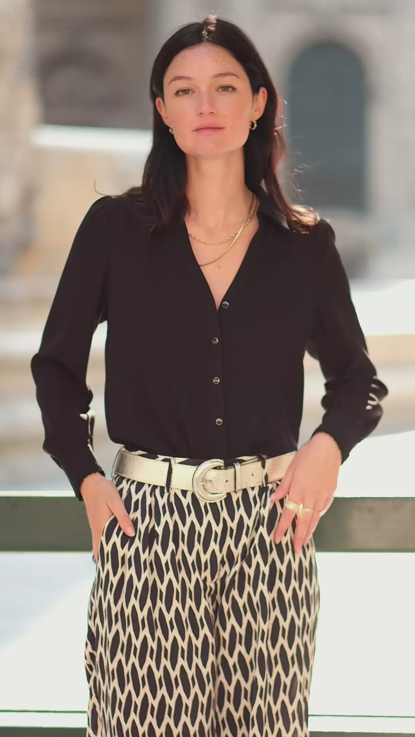 Blouses & Chemisiers|LA PETITE ÉTOILE Chemise Tix Noir