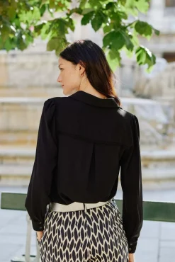 Blouses & Chemisiers|LA PETITE ÉTOILE Chemise Tix Noir