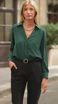 Blouses & Chemisiers|LA PETITE ÉTOILE Chemise Tix Vert