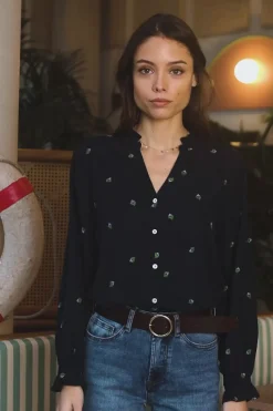 Blouses & Chemisiers|LA PETITE ÉTOILE Chemisier Imanol Marine