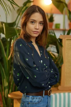 Blouses & Chemisiers|LA PETITE ÉTOILE Chemisier Imanol Marine