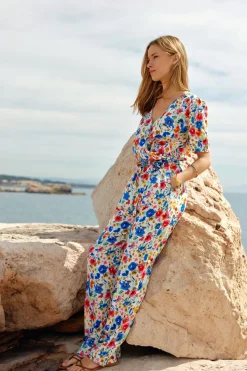 Robes & Combinaisons|LA PETITE ÉTOILE Combi-Pantalon Orchide Floral