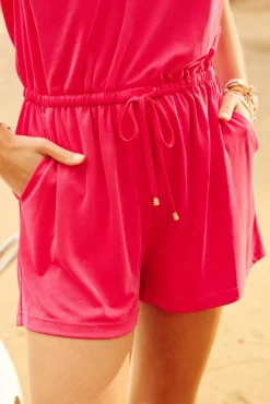 Robes & Combinaisons|LA PETITE ÉTOILE Combi-Short Feraya Rose