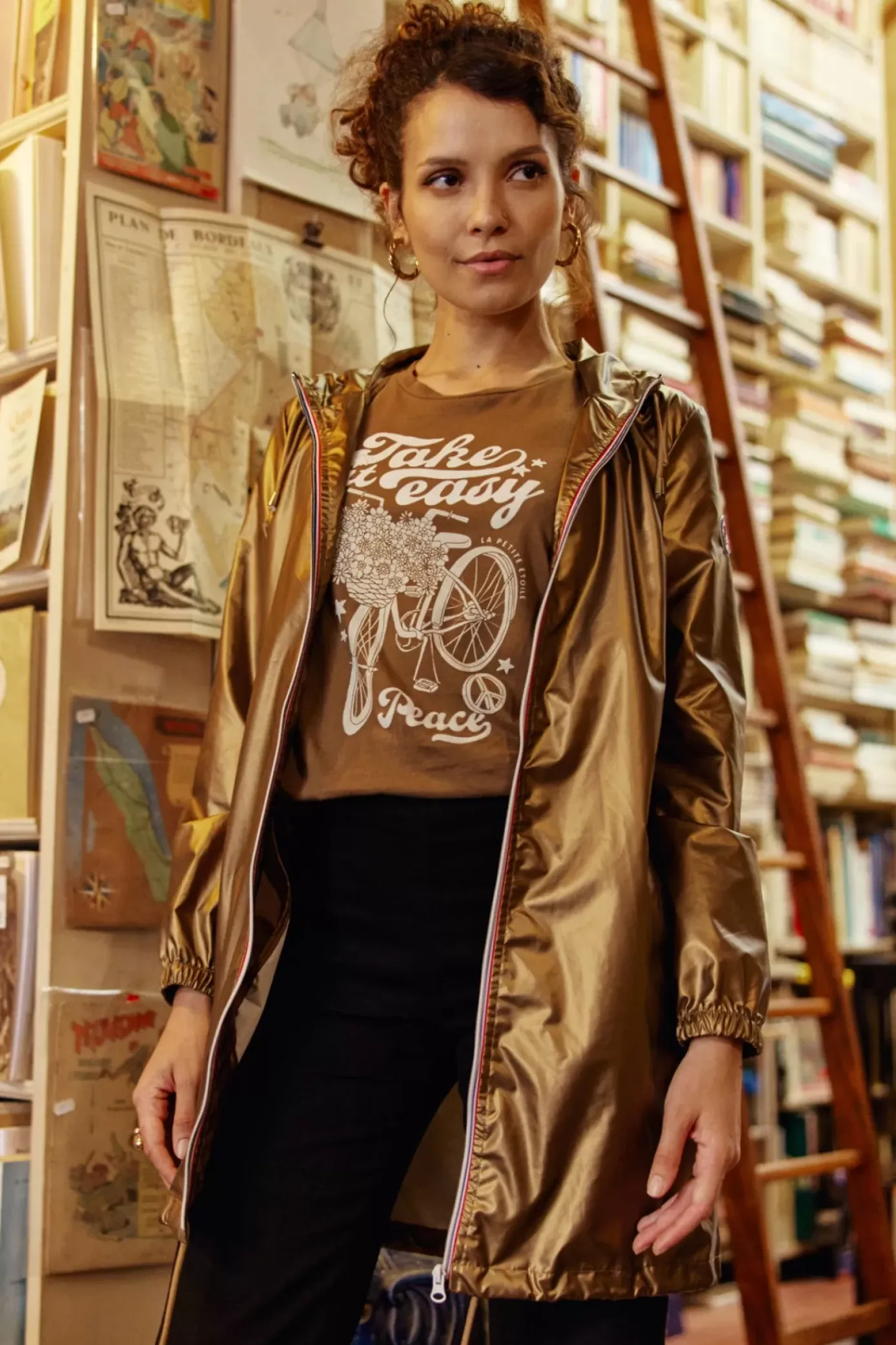 Manteaux & Vestes|LA PETITE ÉTOILE Coupe-Vent Rainy Long Bronze