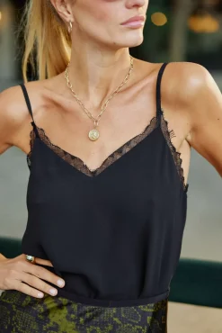 Tops|LA PETITE ÉTOILE Debardeur Anika Noir