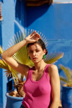 Tops|LA PETITE ÉTOILE Debardeur Lorano Fushia