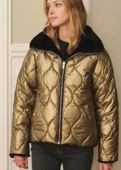 Manteaux & Vestes|LA PETITE ÉTOILE Doudoune Lorizo Or Rose