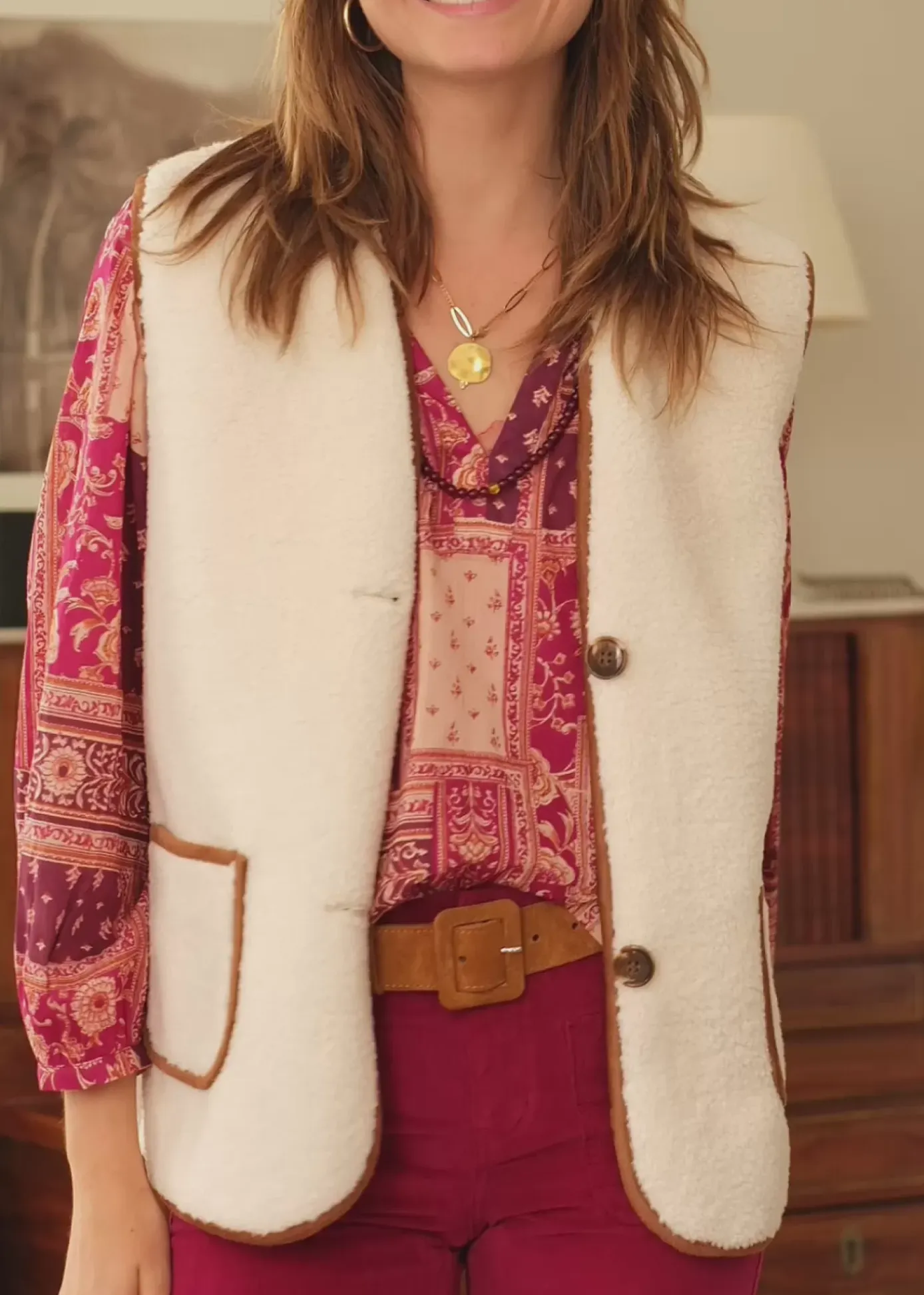 Manteaux & Vestes|LA PETITE ÉTOILE Gilet Livena Ecru