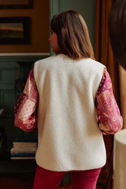 Manteaux & Vestes|LA PETITE ÉTOILE Gilet Livena Ecru