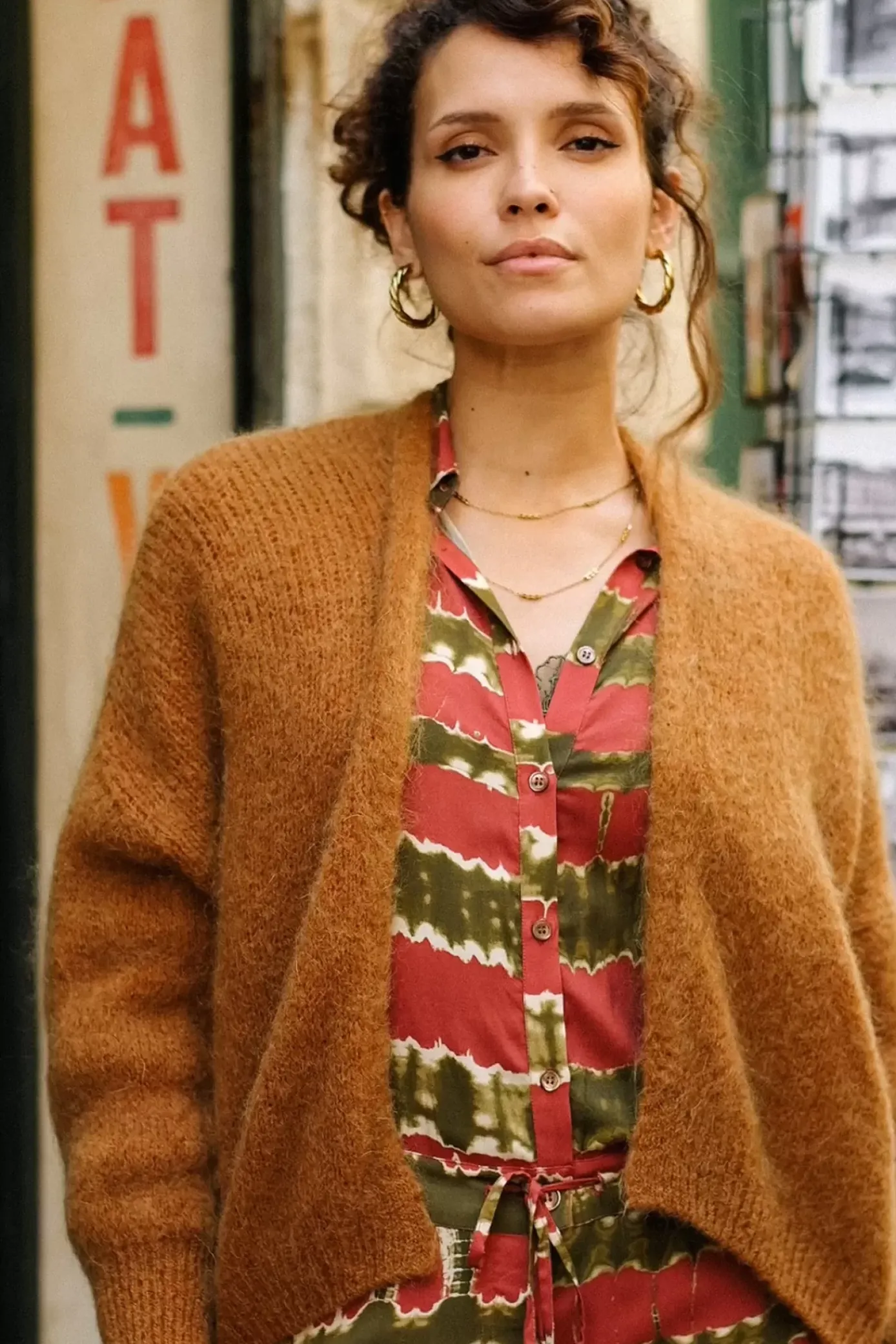 Mailles|LA PETITE ÉTOILE Gilet Monifa Marron