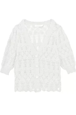Mailles|LA PETITE ÉTOILE Gilet Rowena Blanc