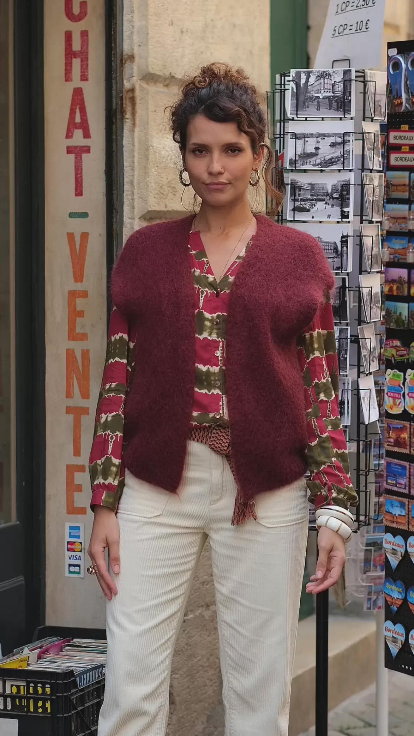Mailles|LA PETITE ÉTOILE Gilet Sade Framboise