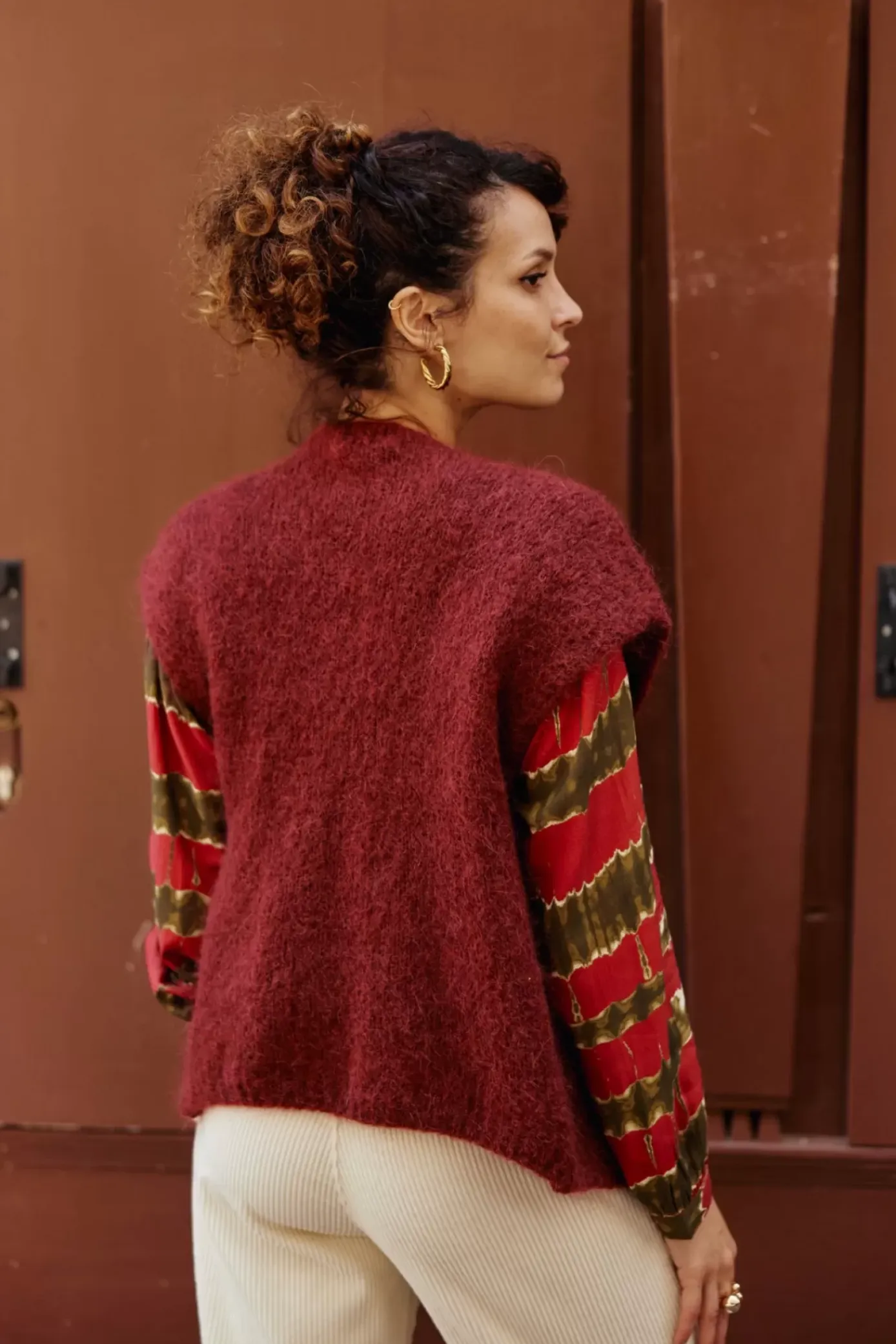 Mailles|LA PETITE ÉTOILE Gilet Sade Framboise