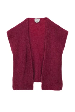 Mailles|LA PETITE ÉTOILE Gilet Sade Framboise