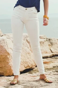 Pantalons & Jeans|LA PETITE ÉTOILE Jean Maude Bl Blanc