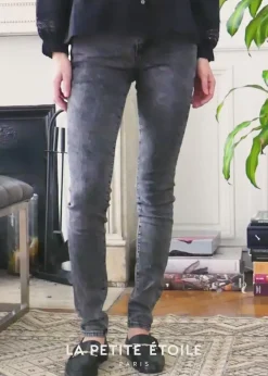 Pantalons & Jeans|LA PETITE ÉTOILE Jeans Maude Gris
