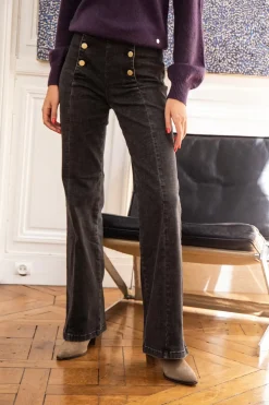 Pantalons & Jeans|LA PETITE ÉTOILE Jeans Paula G Gris