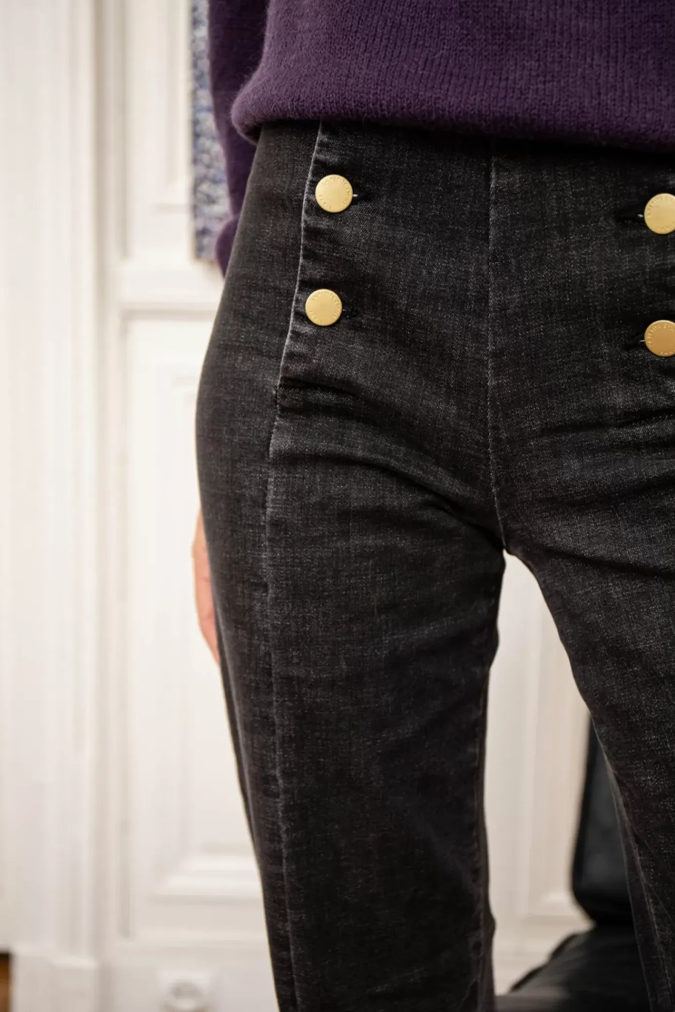 Pantalons & Jeans|LA PETITE ÉTOILE Jeans Paula G Gris