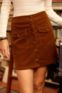 Jupes & Shorts|LA PETITE ÉTOILE Jupe Veveine Caramel