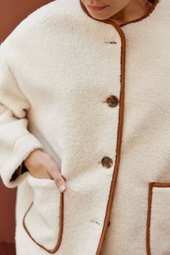 Manteaux & Vestes|LA PETITE ÉTOILE Manteau Liven Ecru