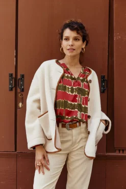 Manteaux & Vestes|LA PETITE ÉTOILE Manteau Liven Ecru