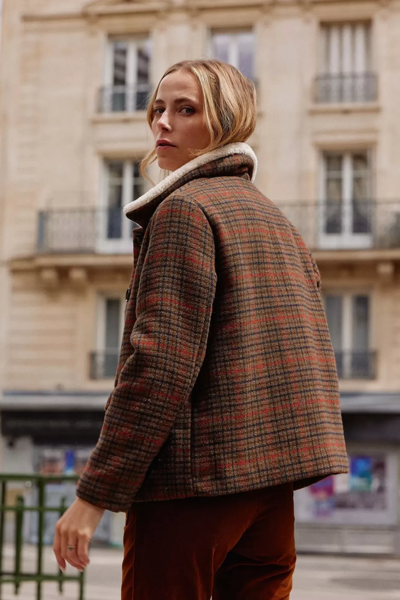 Manteaux & Vestes|LA PETITE ÉTOILE Manteau Mattie Grands Carreaux