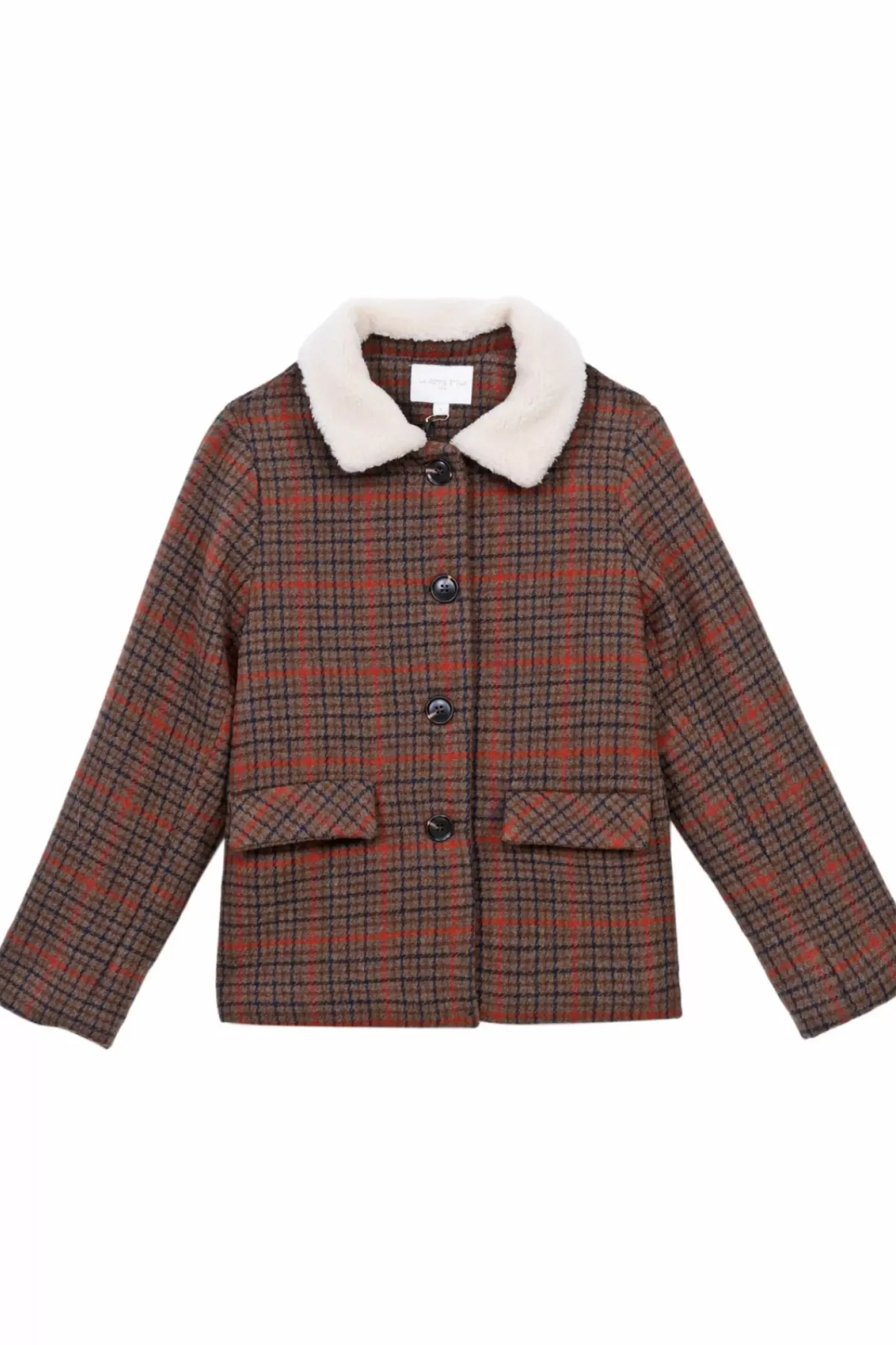 Manteaux & Vestes|LA PETITE ÉTOILE Manteau Mattie Grands Carreaux