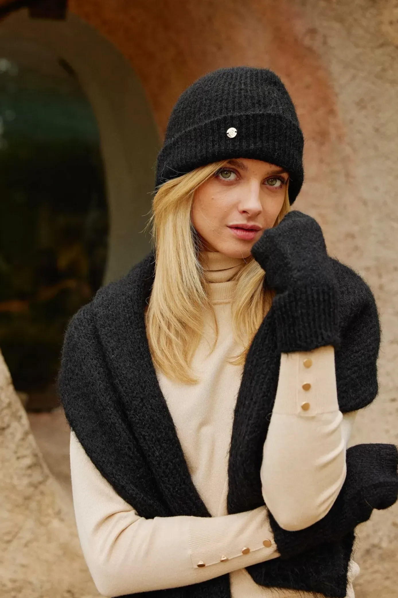 Accessoires|LA PETITE ÉTOILE Mitaine Delta Noir