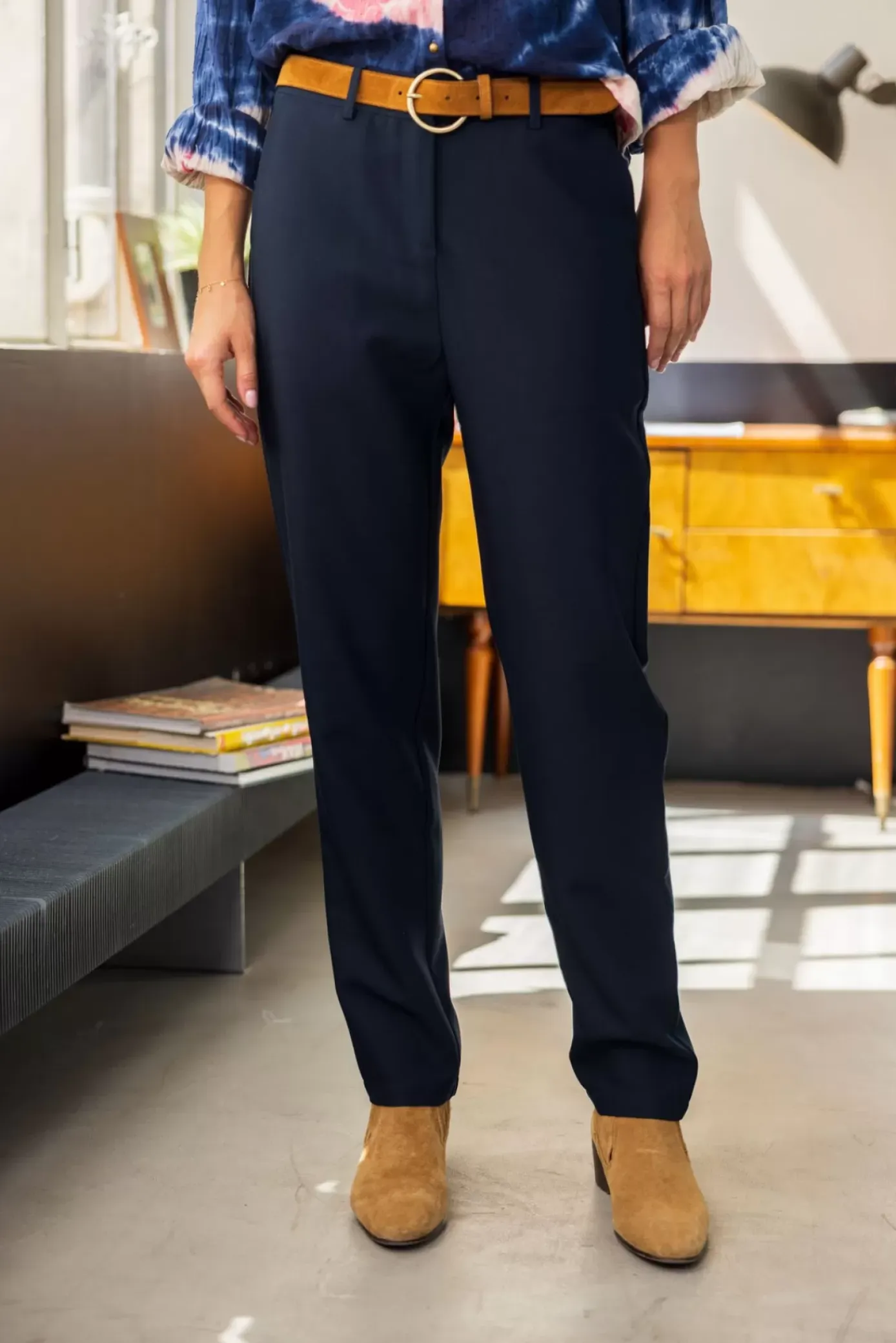 Pantalons & Jeans|LA PETITE ÉTOILE Pantalon Aris Marine
