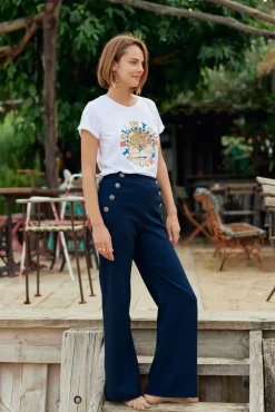Pantalons & Jeans|LA PETITE ÉTOILE Pantalon Cady Marine